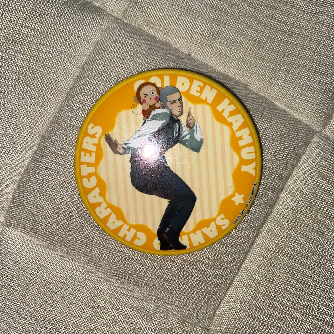 ゴールデンカムイ サンリオコラボ 缶バッジ 尾形百之助 白石由竹 月島