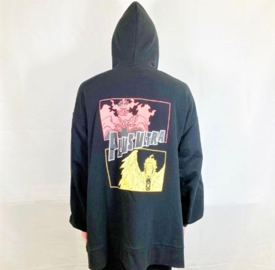 【新品未使用】ヒロアカ パーカー エンデヴァー＆ホークス ブラック 完売品 希少