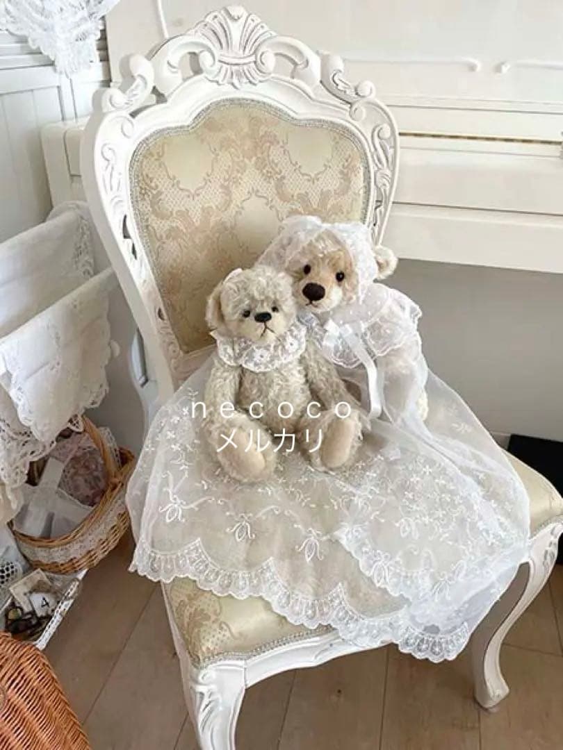 アンティーク 猫脚 チェア 椅子 ロココ ホワイト シャビーシック