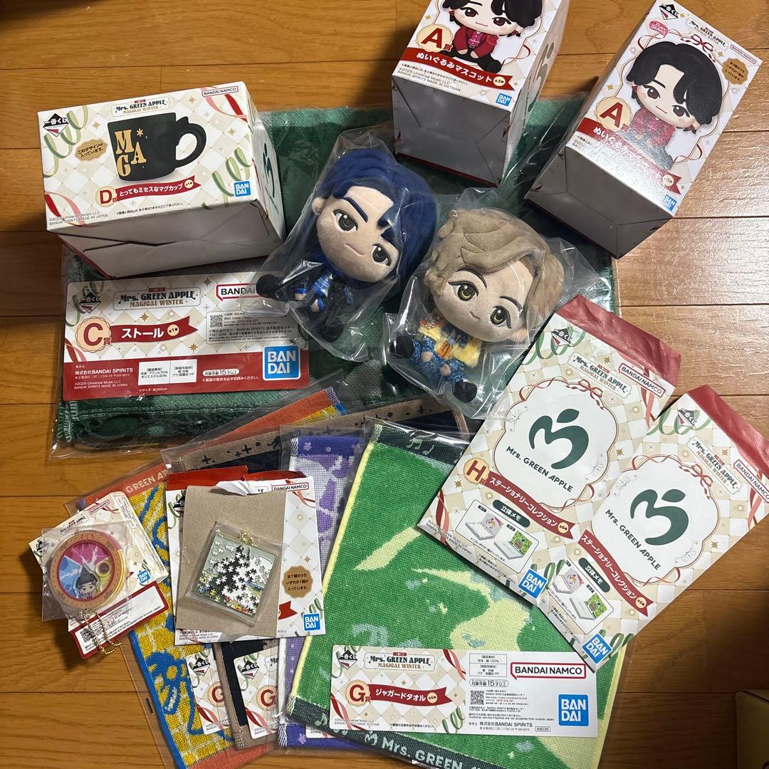 ミセス　グリーンアップル　一番くじ　マグカップ　ストール　マスコット ミセスグリーンアップル 一番くじ マグカップ - メルカリ