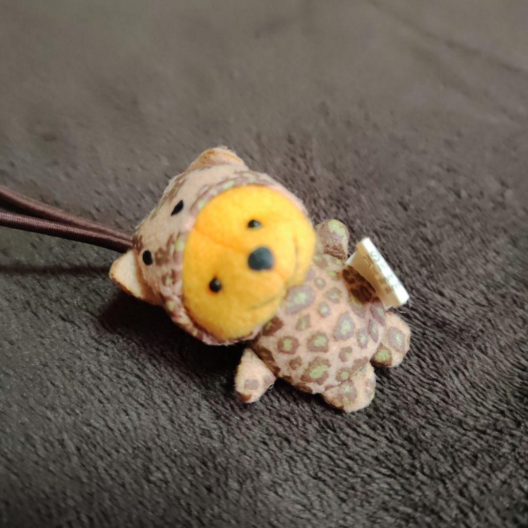 希少　ヒョウ柄プーさん着ぐるみヘアゴム