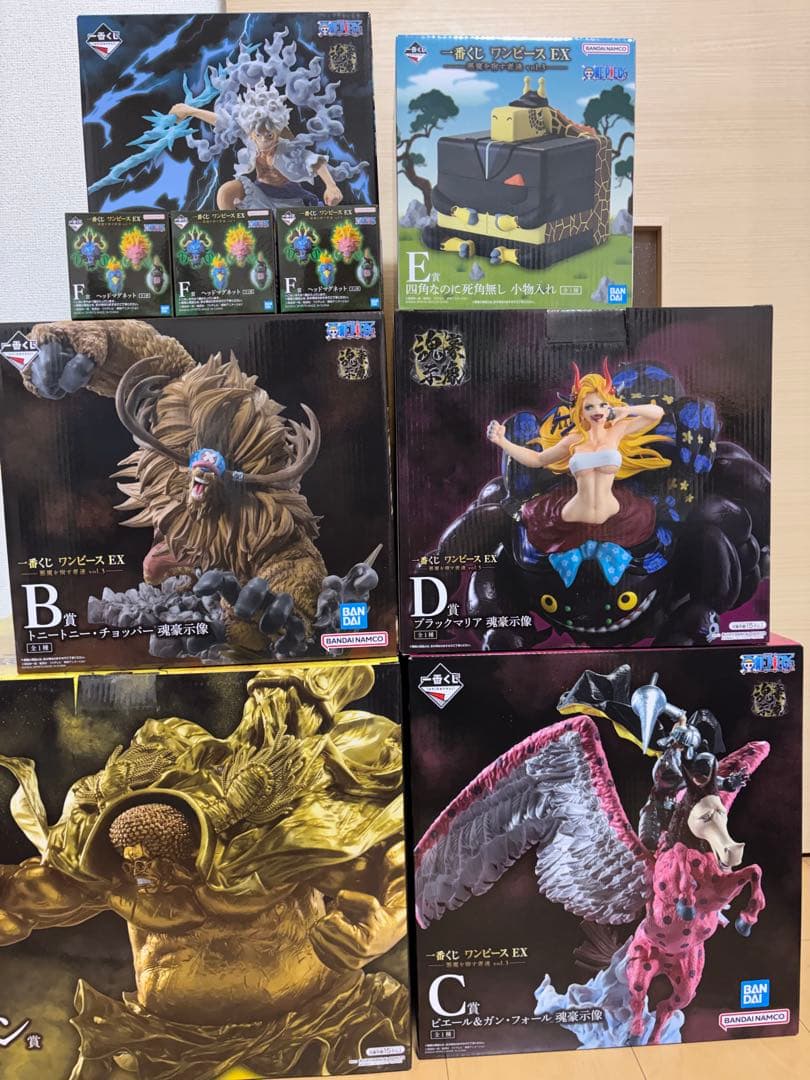 一番くじ ワンピース EX 悪魔を宿す者達 　フィギュアコンプリートセット＋Ｆ賞