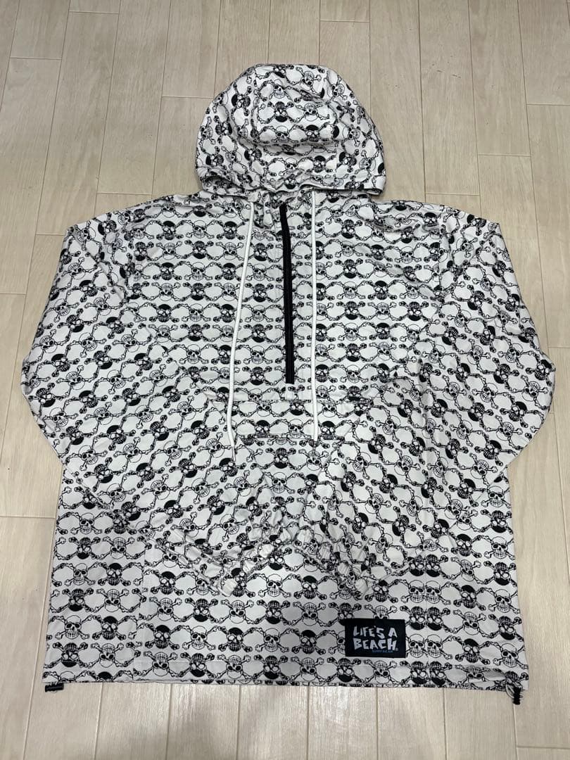 レア　LIFE'S A BEACH スカル柄　ライフズアビーチ　ジャケット　XL