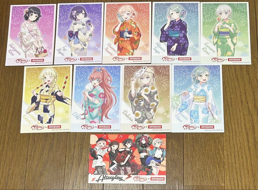 バンドリ　ポストカード BanG Dream！ トレーディングメタルポストカードセット コラボ ver