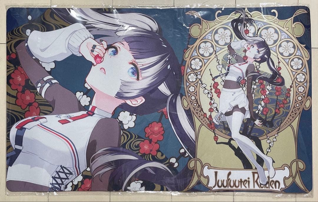 儒烏風亭 らでん】ミュシャ風 プレイマット ラバーマット ホロライブ