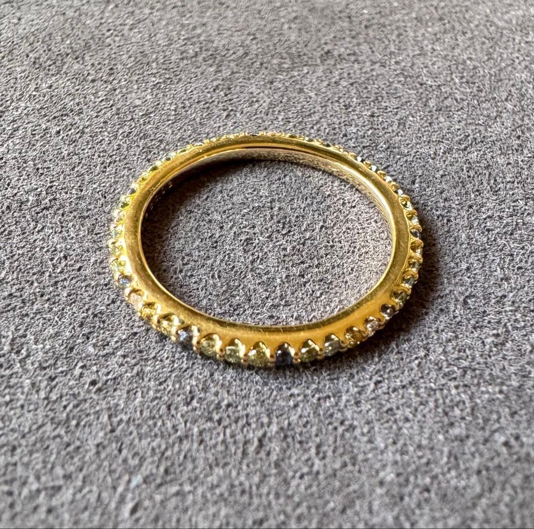 ポンテヴェキオ◇カリーナ*9号*サファイアリング*フルエタニティ*K18