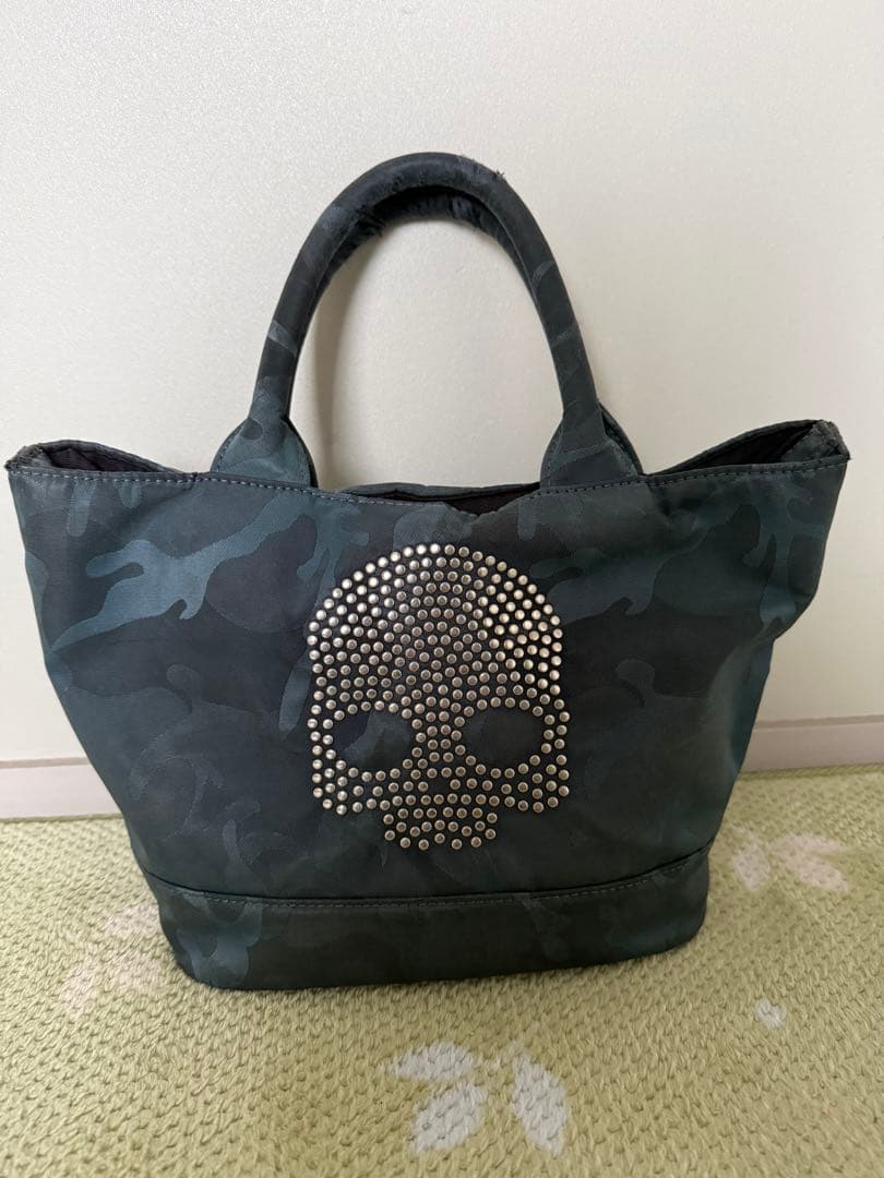 HYDROGEN迷彩柄 スタッズスカル トートバッグ - メルカリ