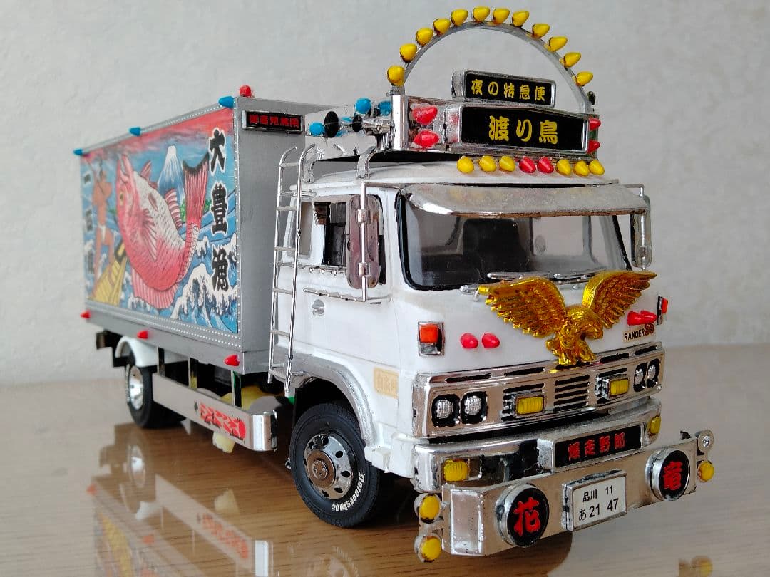 アオシマ 1/32 初代デコトラ［1976年］ 渡り鳥 保冷車タイプ - メルカリ