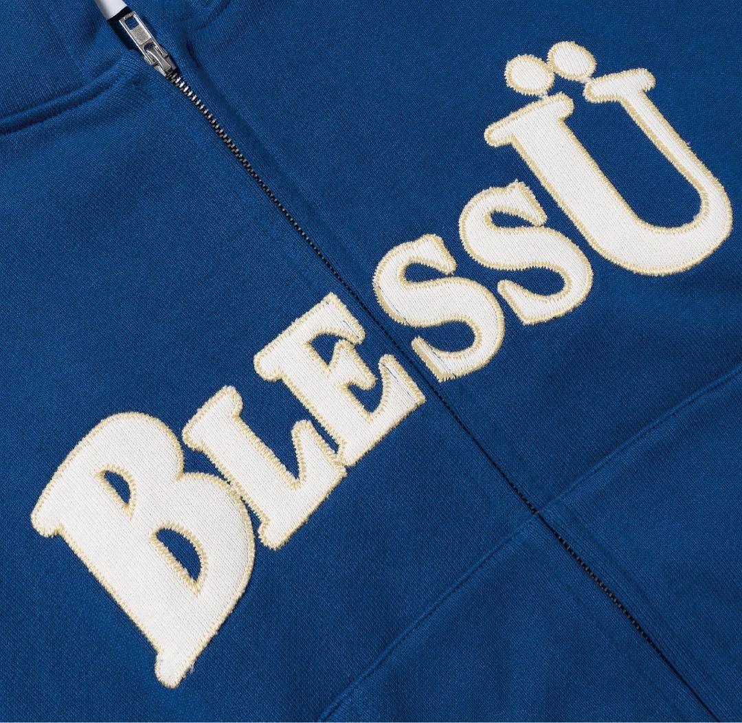 bless u ブレスユー ジップパーカー 青 - メルカリ