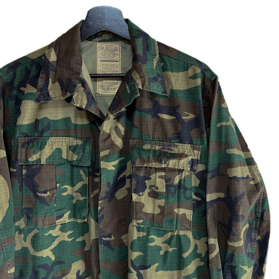 70s USMC 米軍 ジャングルファティーグ ジャケット S-R 迷彩