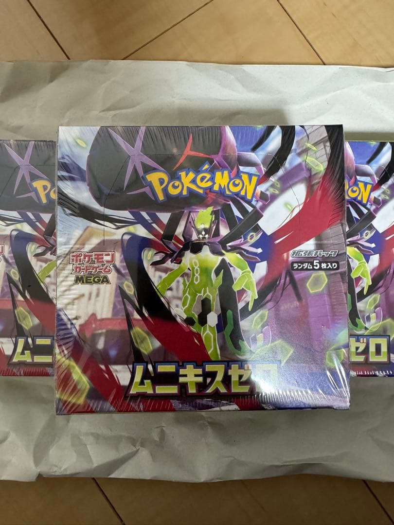 ムニキスゼロ 3BOXシュリンク付き　新品未開封 ポケモンカード ポケカ ムニキスゼロ シュリンク付き未開封box 3box