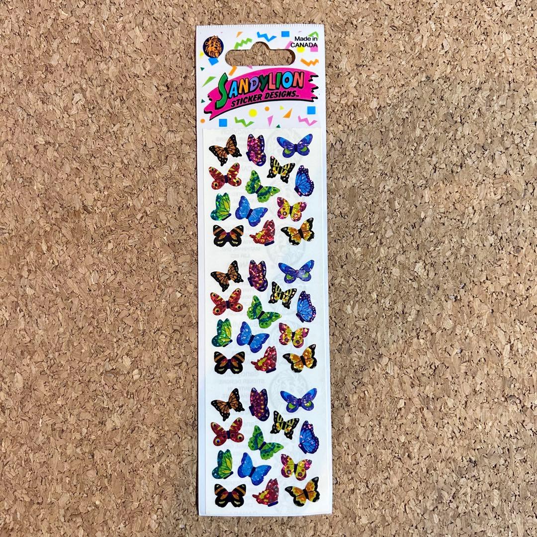 未開封 SandyLion サンディライオン 蝶 チョウ ホログラム シール