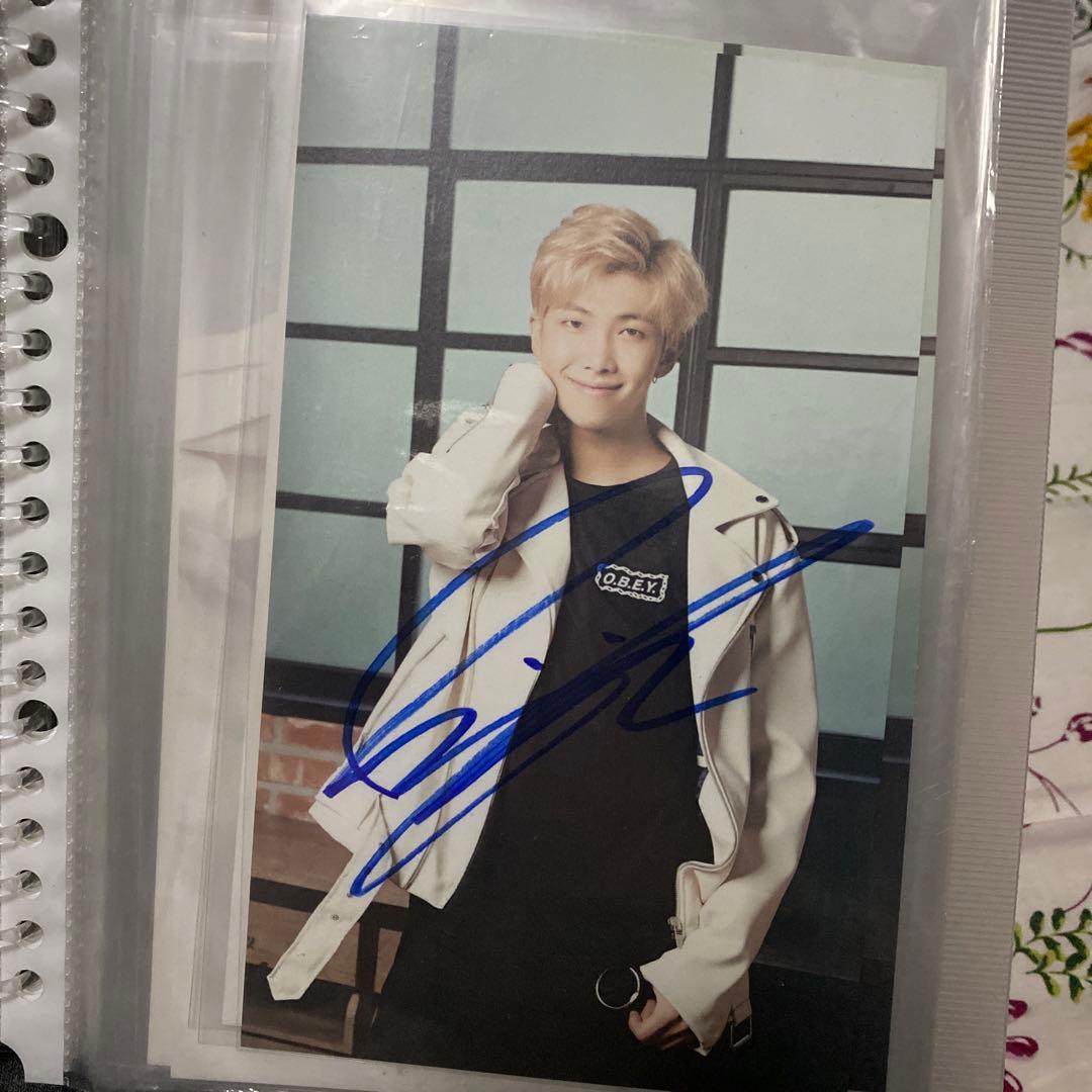 BTS バンタン RM ナムジュン サイン 直筆 セット - メルカリ