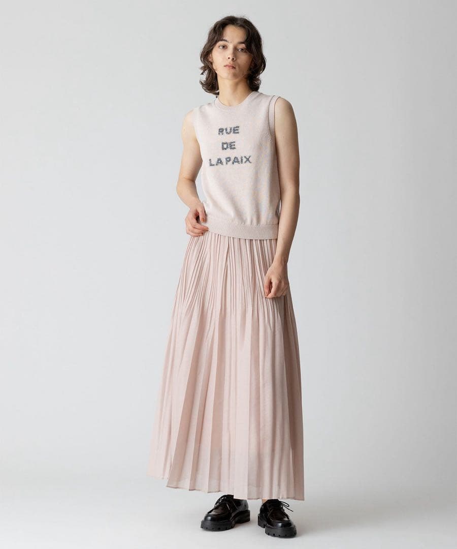 アルアバイル　オーガンジーフェードプリーツスカート　ピンク　ルルウィルビー LOULOU WILLOUGHBY】キリカエタックタフタスカート|allureville