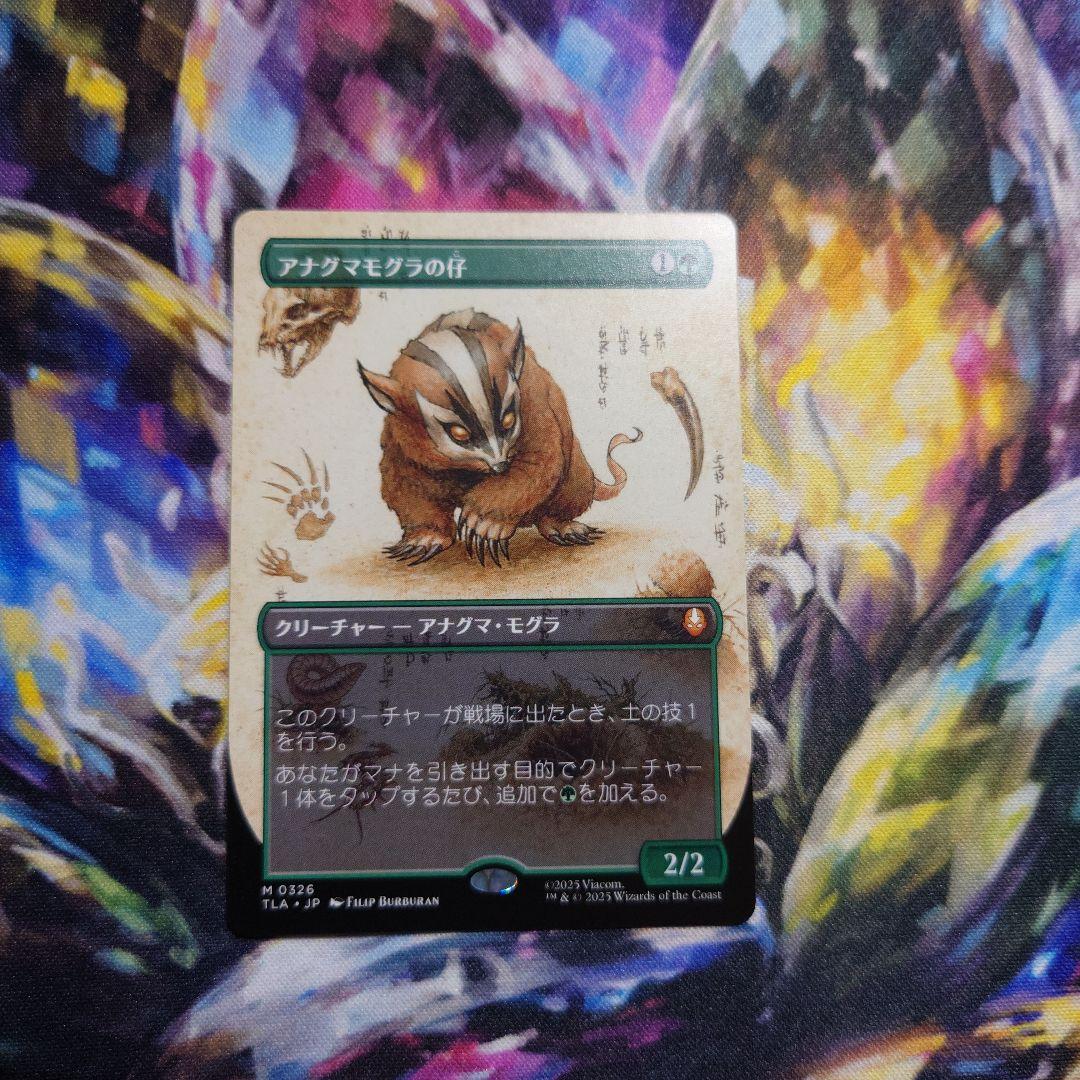 アナグマモグラの仔　ボーダーレス MTG ボーダーレス foil アナグマモグラの仔 Badgermole Cub - メルカリ