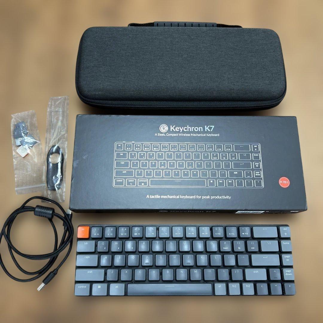 Keychron K7 US ロープロファイル 赤軸 ケース付き ロープロファイル Keychronオプティカル・スイッチセット– SUPER KOPEK