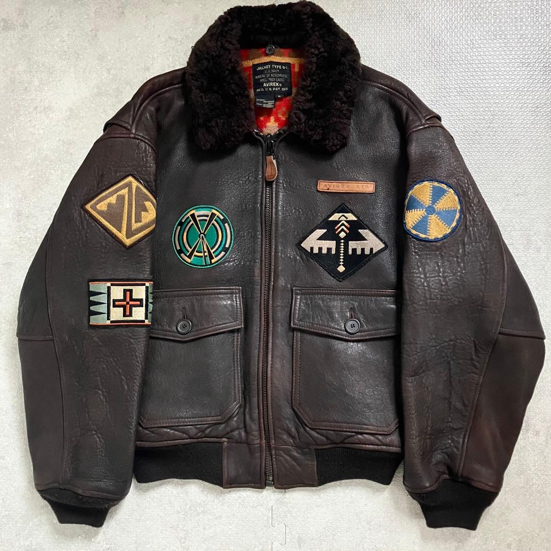 希少✨ AVIREX アヴィレックス G-1 レザー フライトジャケット S
