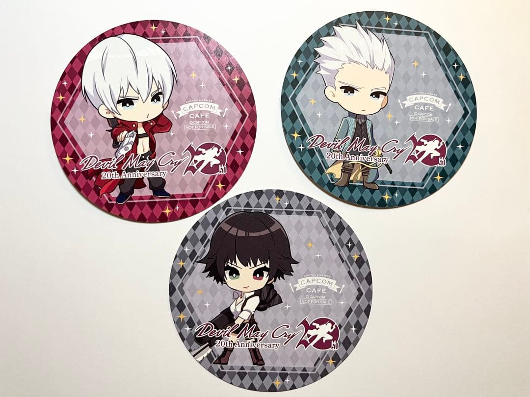 デビルメイクライ3 カプコンカフェ　コースター バージル　ダンテ　レディ