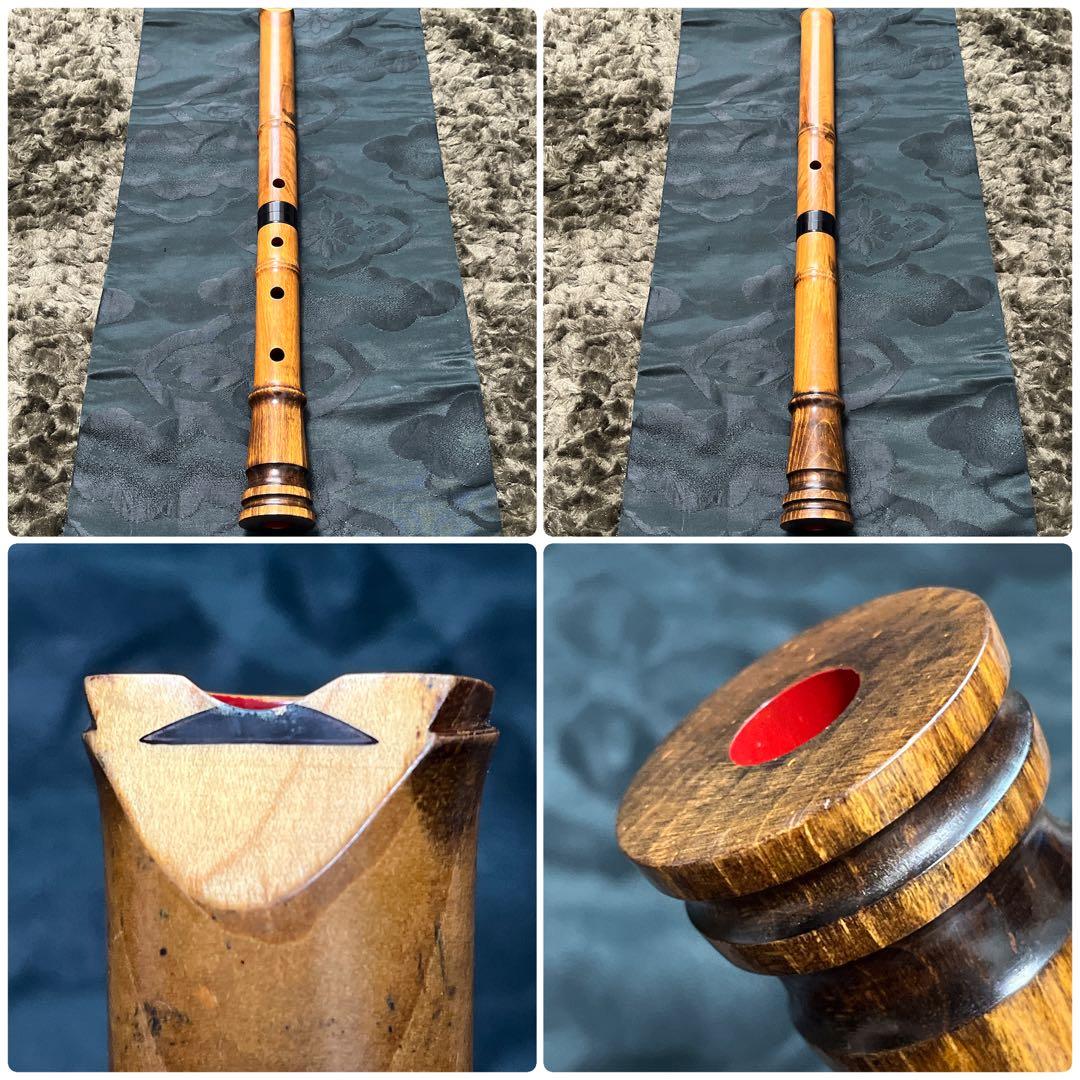 尺八 木管 琴古流 一尺七寸管 【音出し確認済】 中継ぎ固定訳あり格安