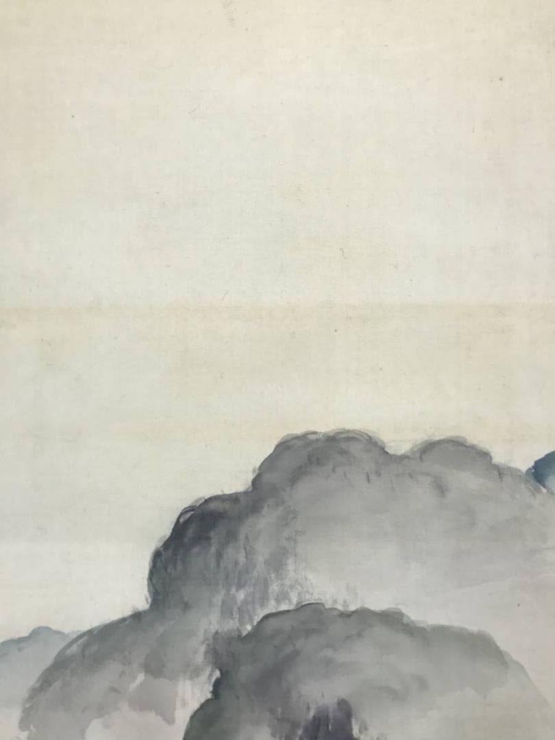 真作】熊田青峰/山水図/掛軸/名家伝来/AC-320の通販はau PAY