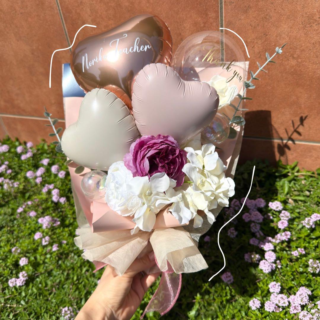 専用3点☻卒業式❤︎バルーンブーケ花束｜風船 ギフト 周年祝い ピンク 誕生日 卒業祝い プレゼント 花束 卒業 バルーン 【 ピンク ブルー ミニ