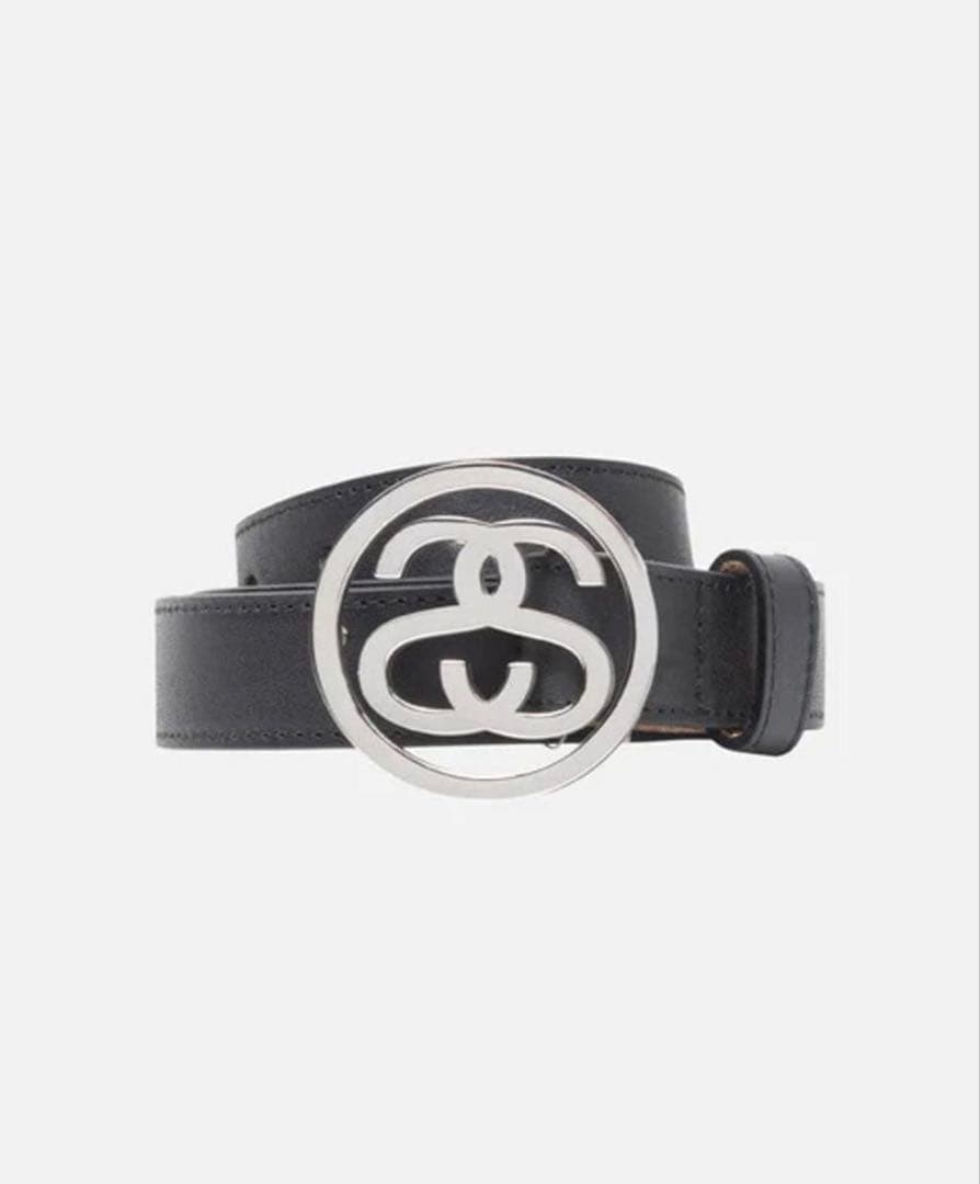 小物 STUSSY SS-LINK BUCKLE BELT L/XL
