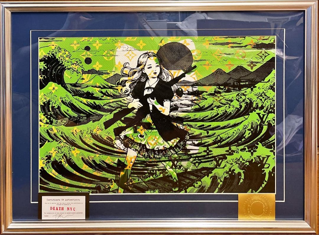 額込 世界限定100枚DEATH NYC アートポスター 現代アート 36