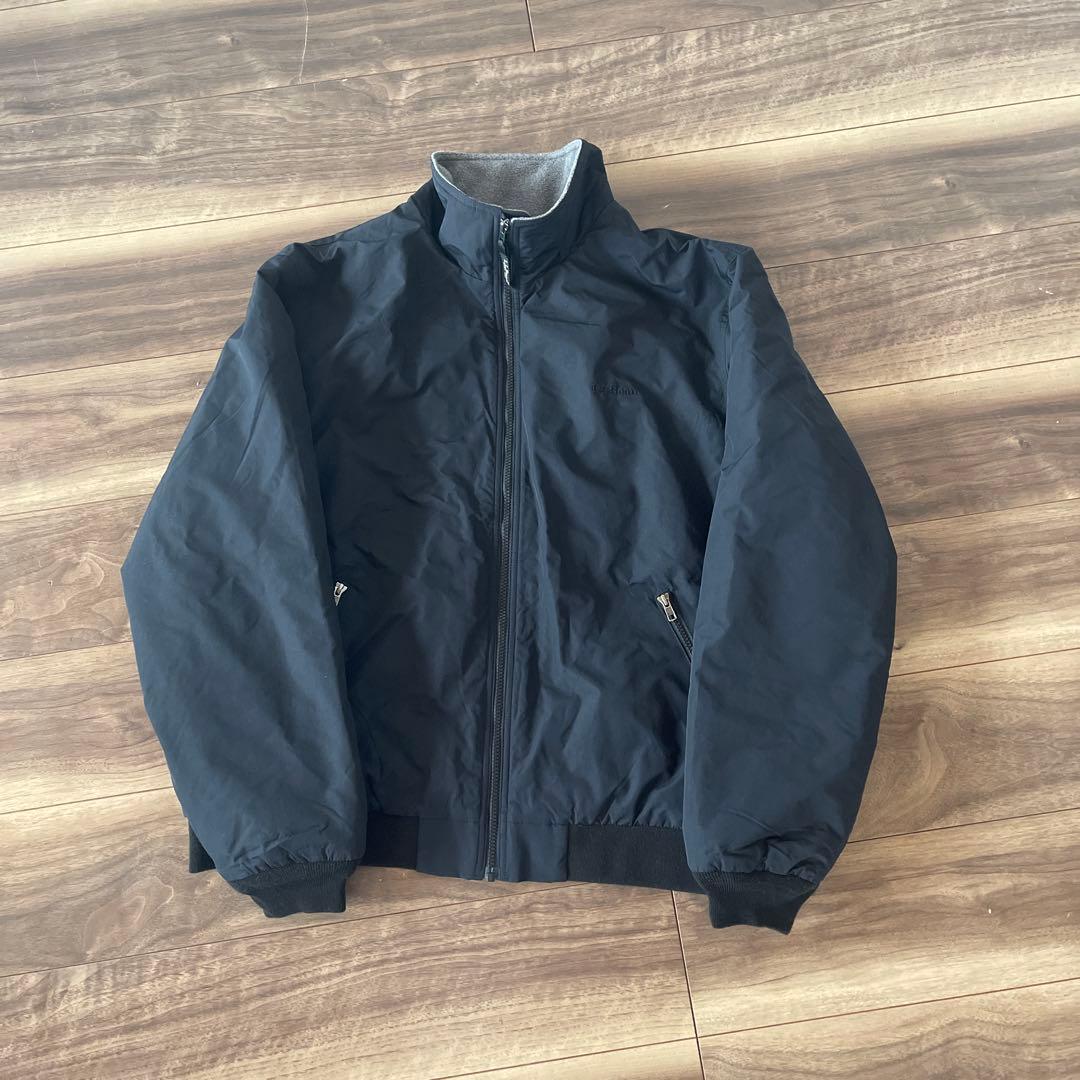 ＬＬBean 黒　ウォームアップジャケット　スタンドカラー