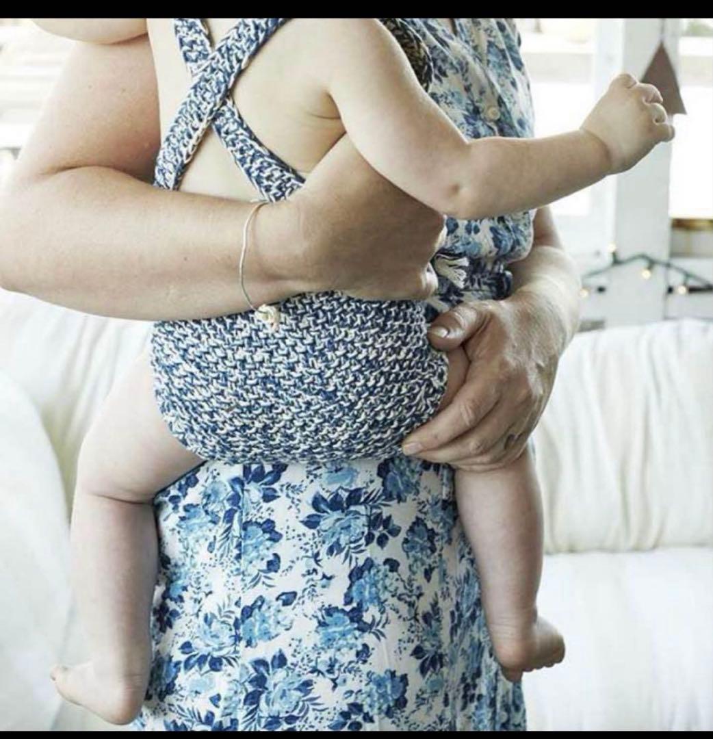 ミーシャアンドパフ　ニットロンパース12-18m