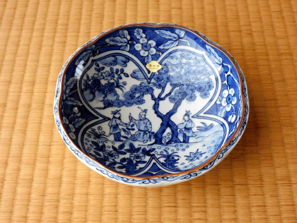 平安秀峰　清水焼　染付　菓子鉢　文人画 Yahoo!オークション -「平安 秀峰」の落札相場・落札価格