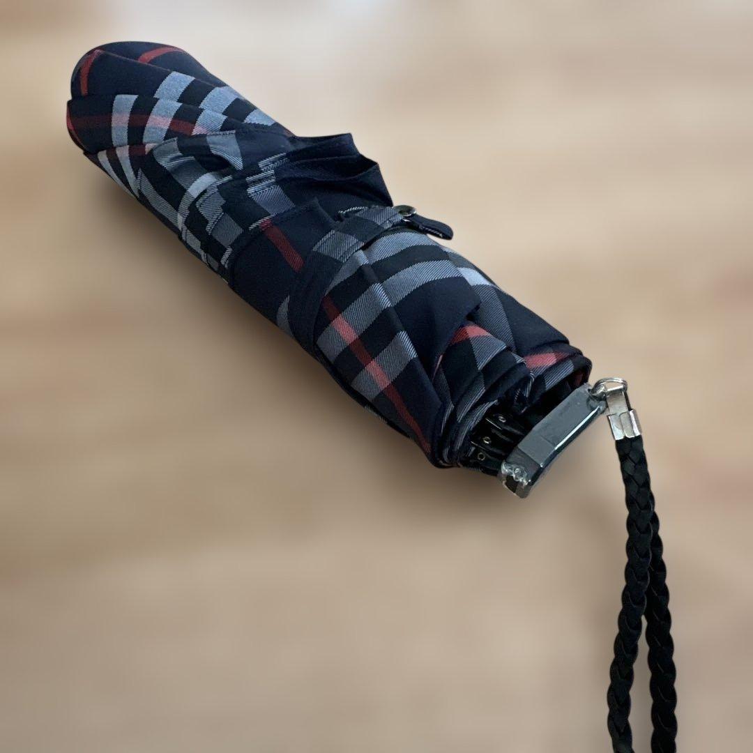 バーバリー折りたたみ傘 チェック柄 新品未使用 タグ付き - メルカリ