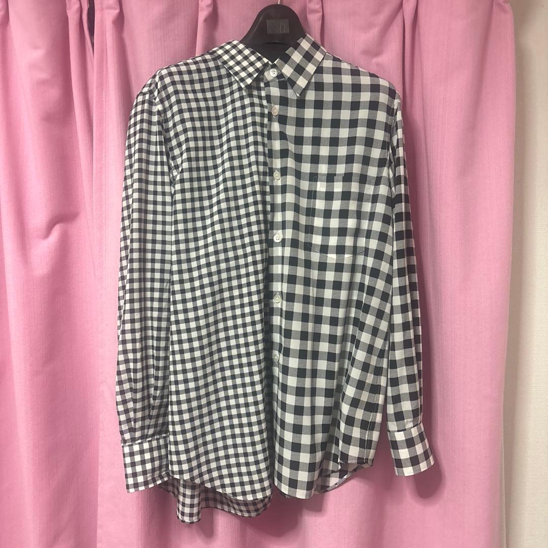 AD2025 完売商品 コムデギャルソン ドッキングギンガムシャツ - メルカリ