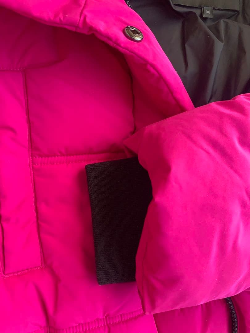Desigual 極美品フード付き ベルトパデットコート M ピンク - メルカリ
