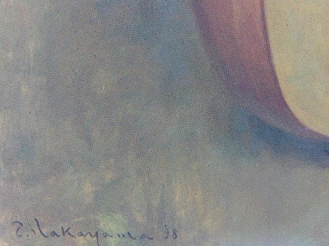 中山忠彦、小憩、希少な画集より、新品高級額・額装付、状態良好