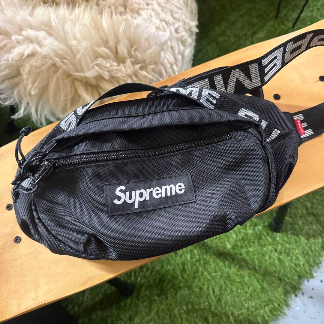 Supreme ボディバッグ ブラック CORDURA supreme waist bag ウエストバッグ ボディバッグ