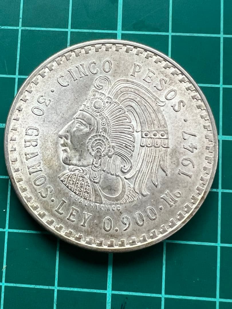 外国銀貨 メキシコ1P銀貨 1947年 - メルカリ