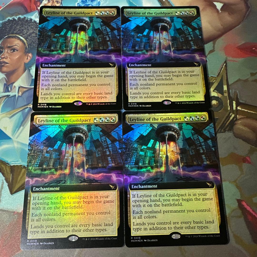 MTG【拡張】ギルドパクトの力線【Foil】英英英英