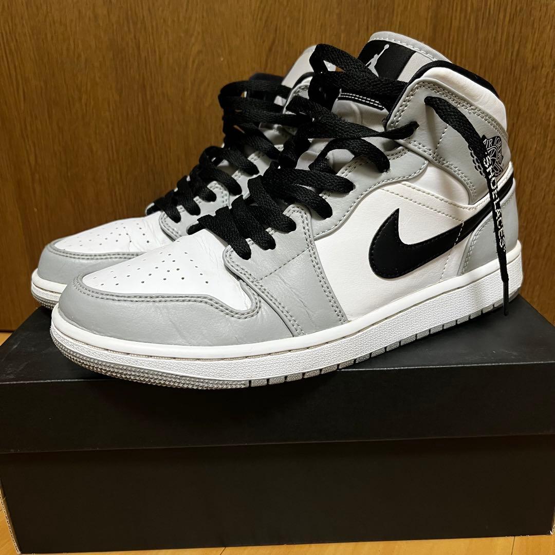 ナイキ Nike Air Jordan1 Mid ライトスモークグレー 27cm Jordan NIKE ナイキ AIR JORDAN 1 MID 