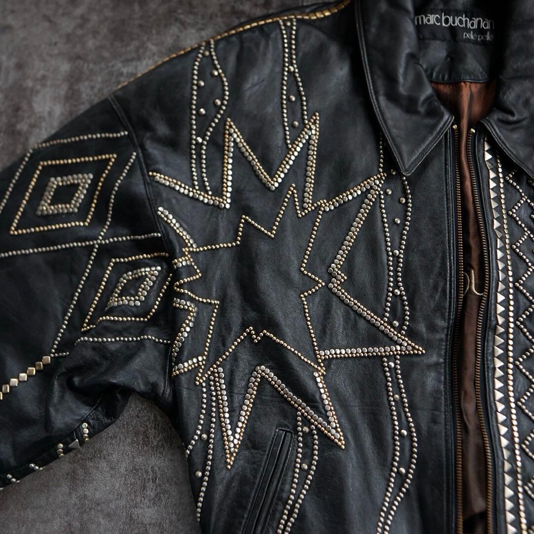 Marc Buchanan PELLE PELLE レザージャケット ブラック - メルカリ