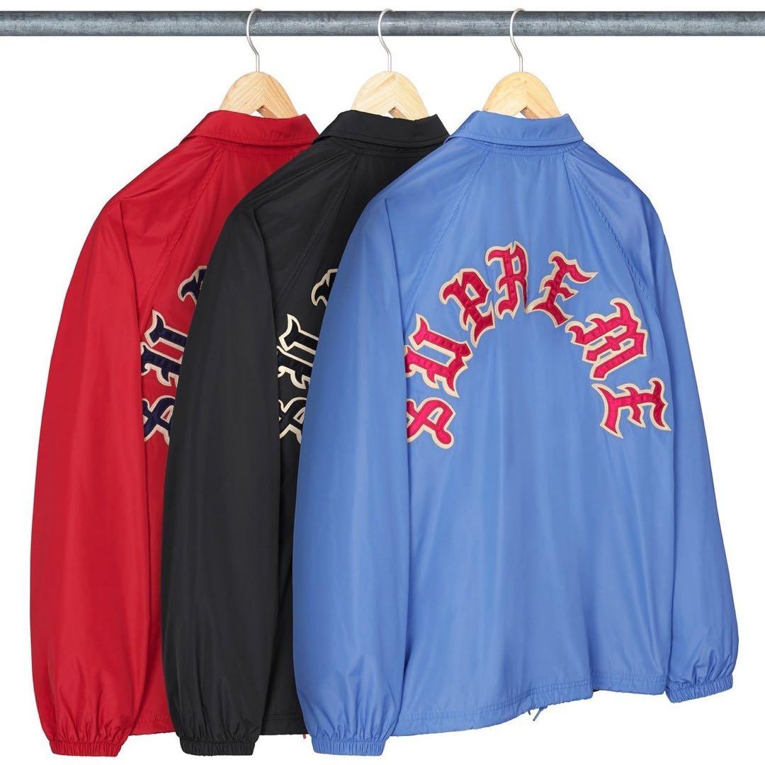 新品supreme/Old English Arc Coaches Jacket - メルカリ