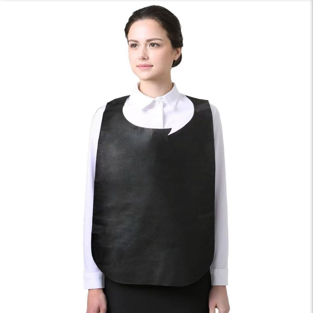 使い捨てエプロン 食事用エプロン 黒　 (1000枚 )