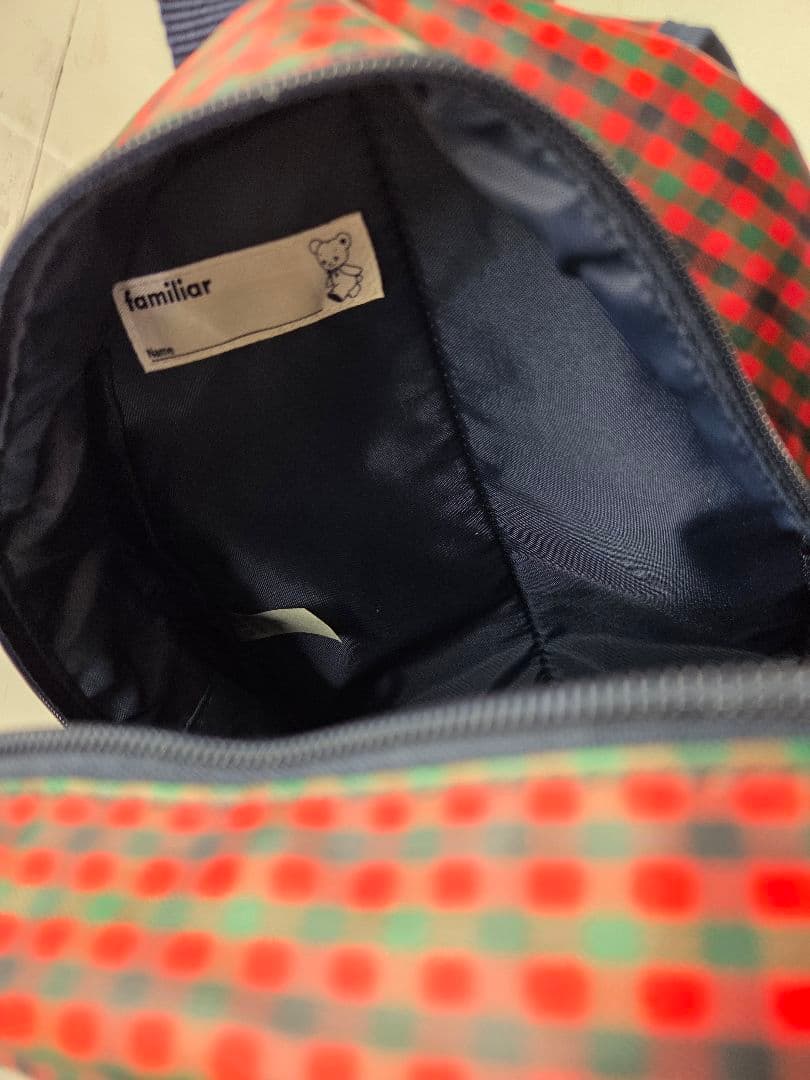 ファミリアFAMILIA赤系ファミリア チェック柄リュックサック - メルカリ