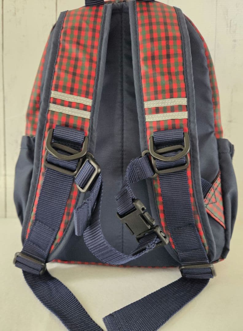 ファミリアFAMILIA赤系ファミリア チェック柄リュックサック - メルカリ