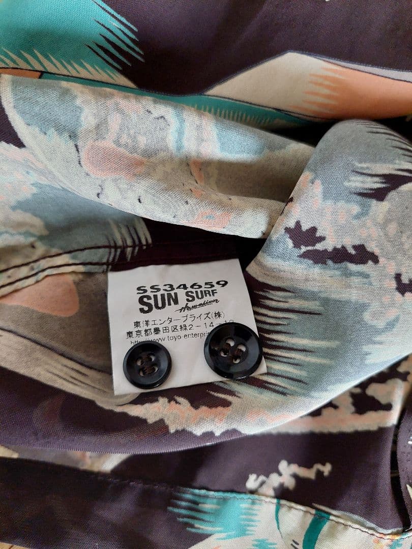 ☆美品☆ SUNSURF サンサーフ ロケット スペース アロハシャツ M
