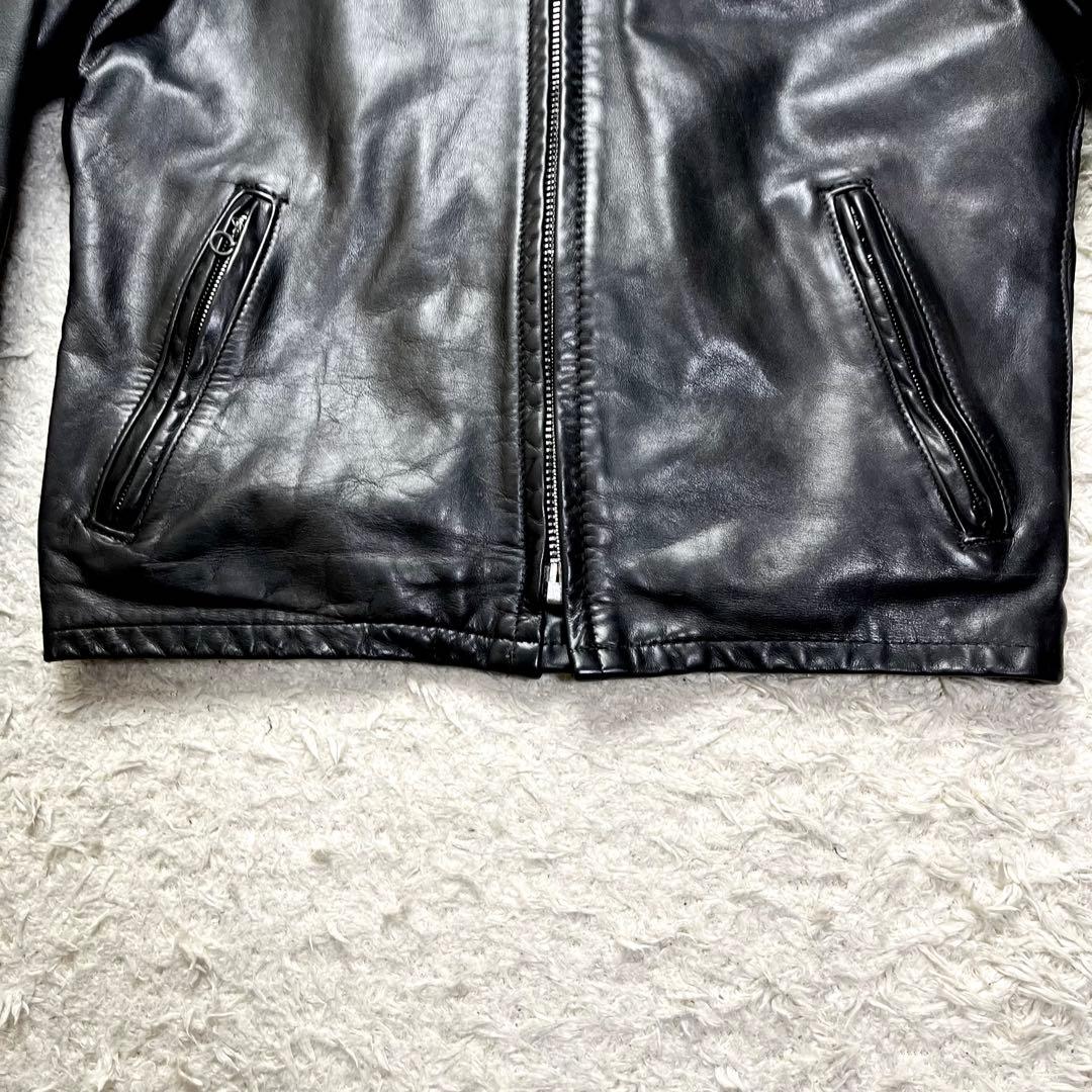 美品/2way/ライナー✨ショット シングルライダース レザージャケット