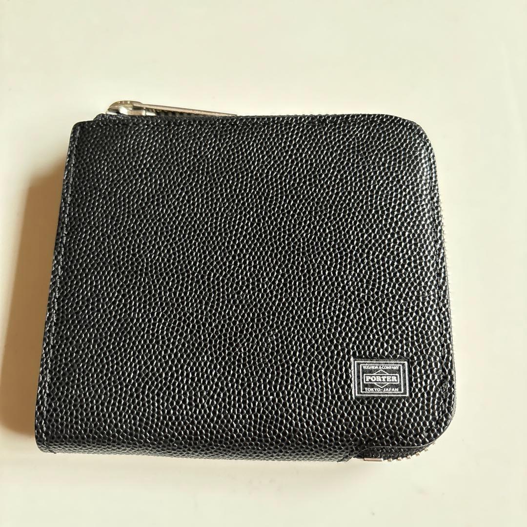 ポーター　コンパクト財布　黒 PORTER ポーター シーン ウォレット 110-02971 3つ折財布 コンパクト