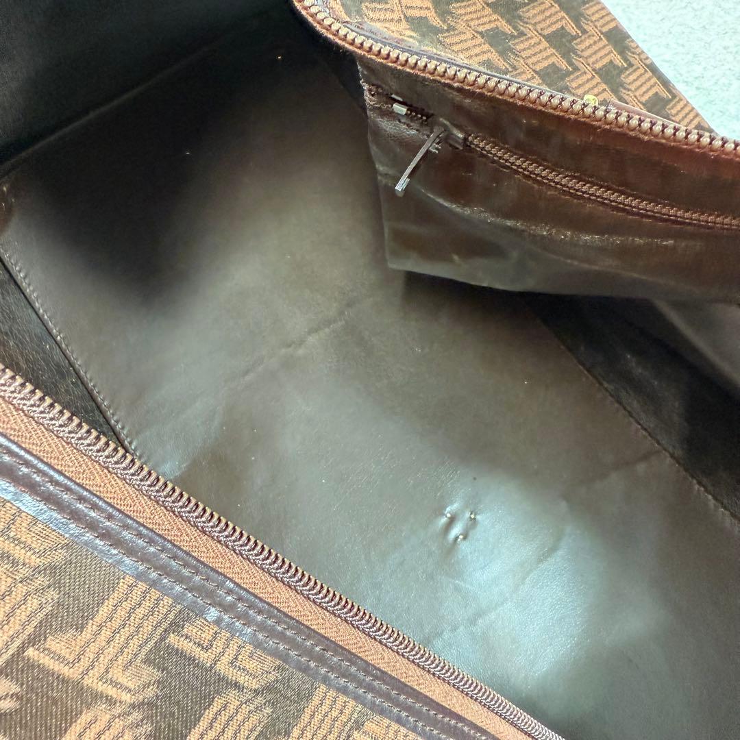 レア】大容量 ランバン LANVIN モノグラム ボストンバッグ ブラウン