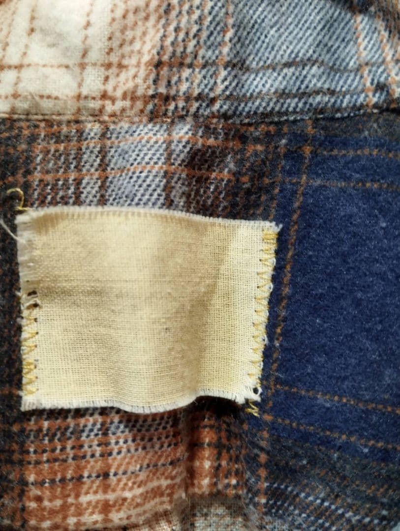 Sears オンブレチェック プリントネルシャツ カート コバーン - メルカリ