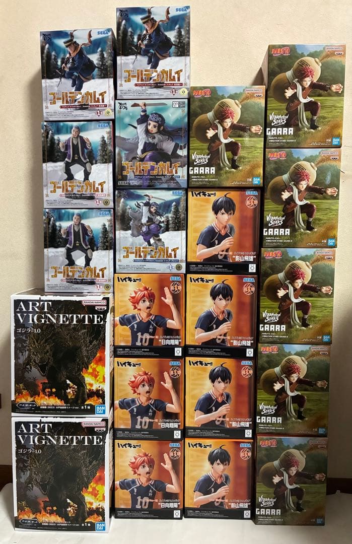 プライズフィギュア まとめ売り 21体　NARUTO ゴールデンカムイ など
