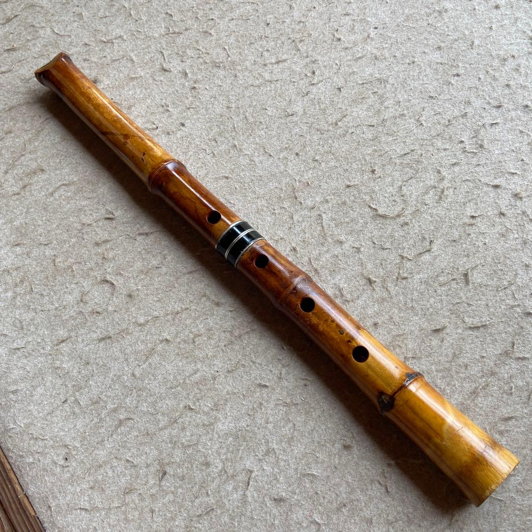 54 値下げ　尺八  一尺七寸管　銘　龍風？